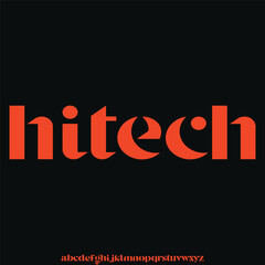 display alphabet font vector set