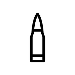 Bullet icon in thin line style vector illustration graphic design