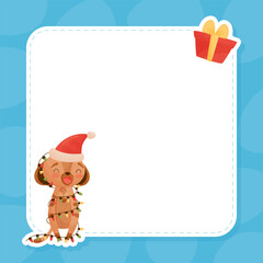 Meerkat Cute Animal Empty Note and Reminder Card Vector Template
