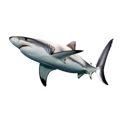 Obraz premium shark swimming isolated on transparent background