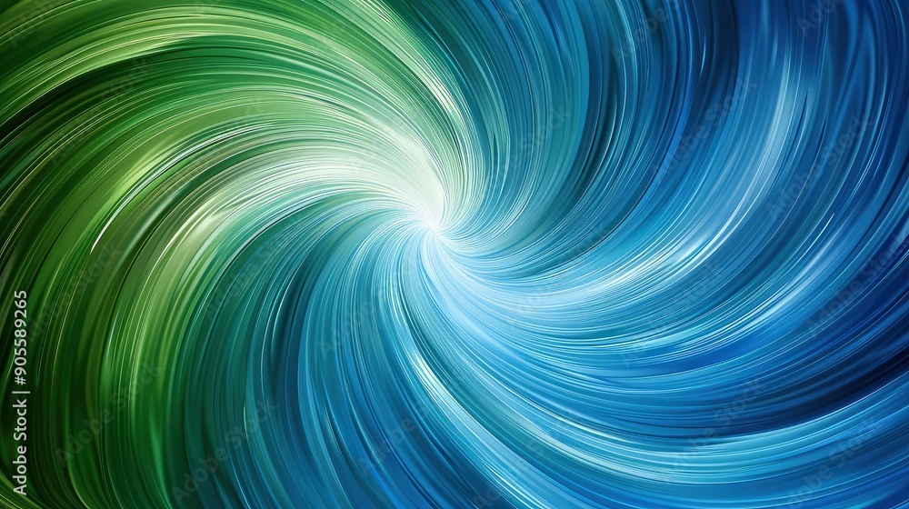 Aufkleber a dynamic abstract vector background with swirling blue and green gradients, featuring a smooth, cen