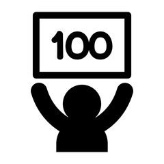 Full score icon vector illustration graphic design