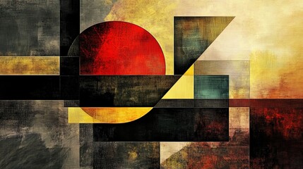 3D modern abstract geometric art background
