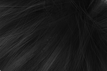 Naklejka premium Beautiful black hair, Shiny straight black hair background. Beautiful smooth brunette hair backdrop