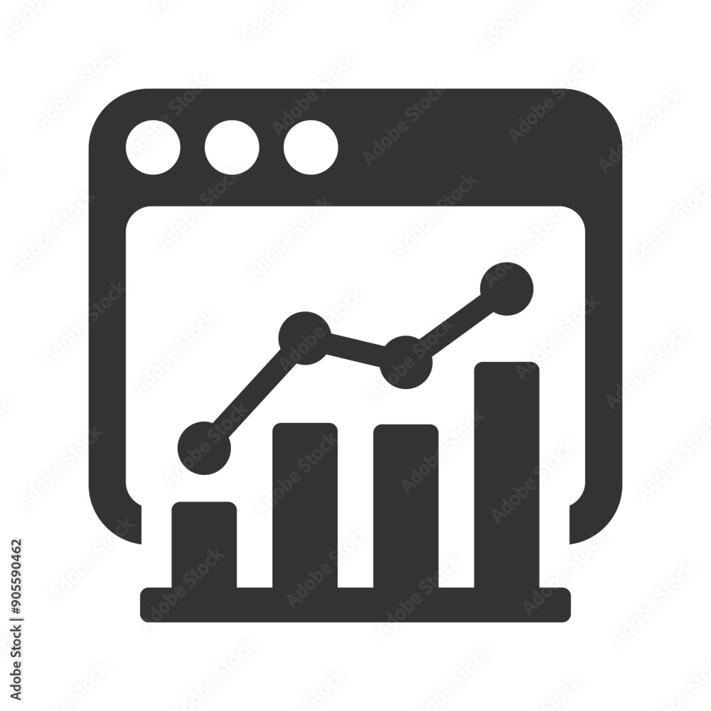 Wall mural growth traffic icon