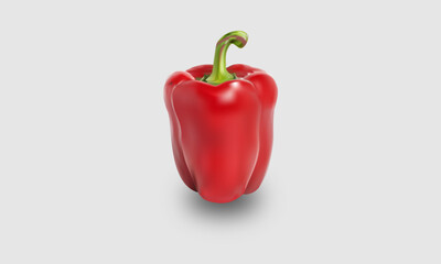 Vibrant Capsicum Pepper Illustration – High-Quality Vector Artwork