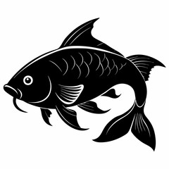 Carp Black silhouette