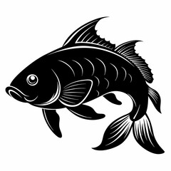 Carp Black silhouette