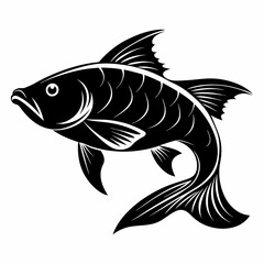 Carp Black silhouette