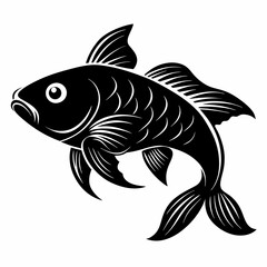 Carp Black silhouette