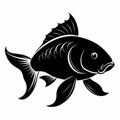 Carp Black silhouette