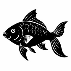 Carp Black silhouette