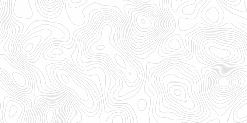 	
Vector white wave line geography landscape Topo contour map on white background. Geographic mountain relief diagram line wave carve pattern. Topographic world map contour lines map texture.