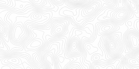	
Vector white wave line geography landscape Topo contour map on white background. Geographic mountain relief diagram line wave carve pattern. Topographic world map contour lines map texture.