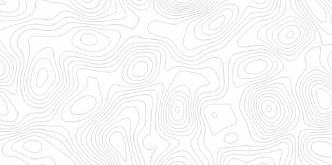 	
Vector white wave line geography landscape Topo contour map on white background. Geographic mountain relief diagram line wave carve pattern. Topographic world map contour lines map texture.