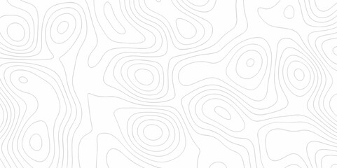 	
Vector white wave line geography landscape Topo contour map on white background. Geographic mountain relief diagram line wave carve pattern. Topographic world map contour lines map texture.