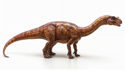 Plateosaurus dinosaur isolated on all-white background