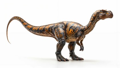 Fototapeta premium Plateosaurus dinosaur isolated on all-white background