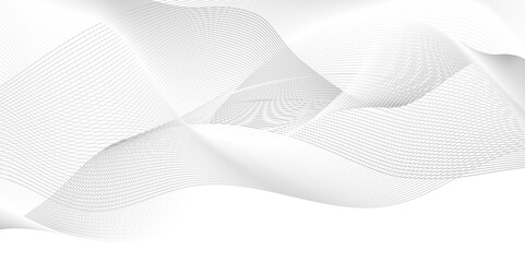 	
Vector Abstract white digital blend wave lines and technology background. Modern white flowing wave lines and glowing moving lines. Futuristic technology and sound wave lines background.