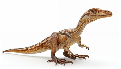 Fototapeta premium Coelophysis dinosaur isolated on all-white background