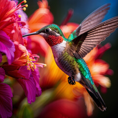 hummingbird in flight