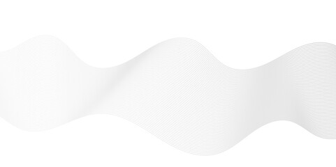 Abstract white and gray light blend paper wave line space. gradient and white wave curve creative technology flowing particles lines background. Modern flowing wave lines glowing moving sound.