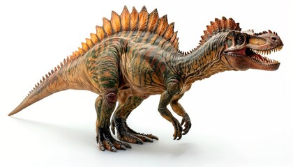 Fototapeta premium Spinosaurus dinosaur isolated on all-white background