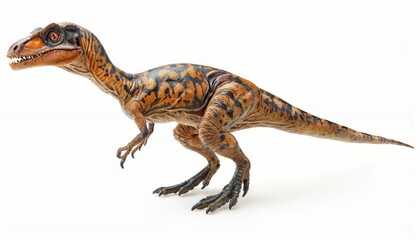 Obraz premium Velociraptor dinosaur isolated on all-white background