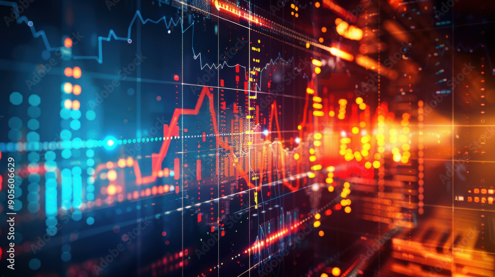 Aufkleber detailed graphs and analytics report showcasing company's financial performance and profit statistic
