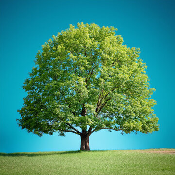 noyer, arbre, isol&eacute;, nature, vert, blanc, plante, branchages, feuille, ch&egrave;ne, &eacute;t&eacute;, for&ecirc;t, environnement, grand, c&eacute;libataire, bois, coffre, cong&eacute;, naturel, feuillage, gazon, grand, ciel, printemps, arb