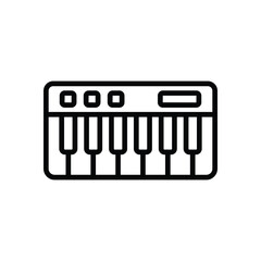 Piano Keyboard vector icon