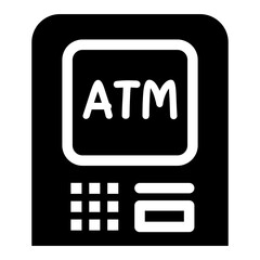 ATM machine icon vector illustration graphic design