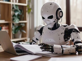 Develop a visual checklist for monthly financial reviews in business side view to ensure consistency robotic tone Analogous Color Scheme