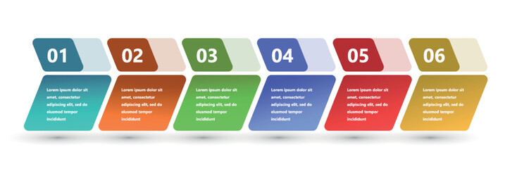 Modern and creative infographics made in the form of a vector template. Bright colors and abstract design elements are used. For use in presentations, web design and reports. Simple and clear.