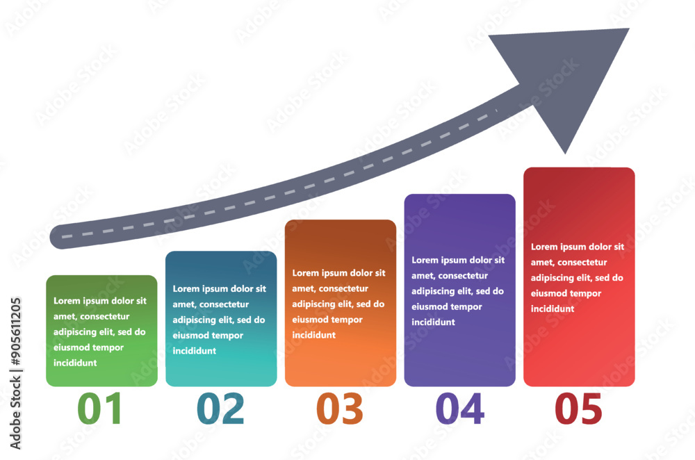 Poster Modern and creative infographics made in the form of a vector template. Bright colors and abstract design elements are used. For use in presentations, web design and reports. Simple and clear.