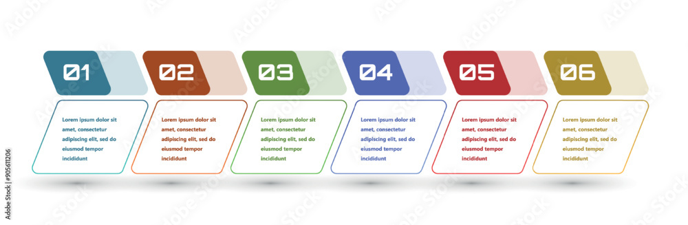 Poster modern and creative infographics made in the form of a vector template. bright colors and abstract d