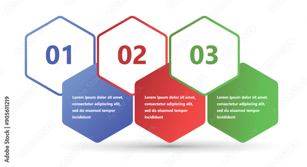 Poster modern and creative infographics made in the form of a vector template. bright colors and abstract d