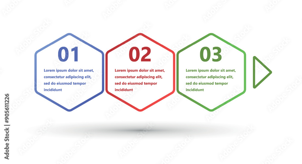Poster modern and creative infographics made in the form of a vector template. bright colors and abstract d