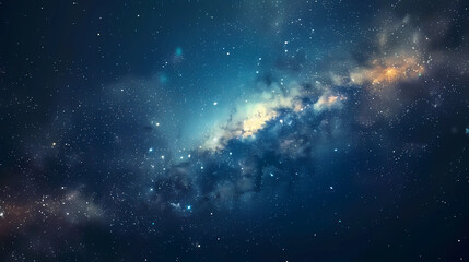 Obraz premium The cosmos filled with countless stars