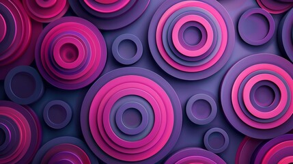 Abstract design featuring layered circles in vibrant colors, creating a dynamic and modern visual experience.