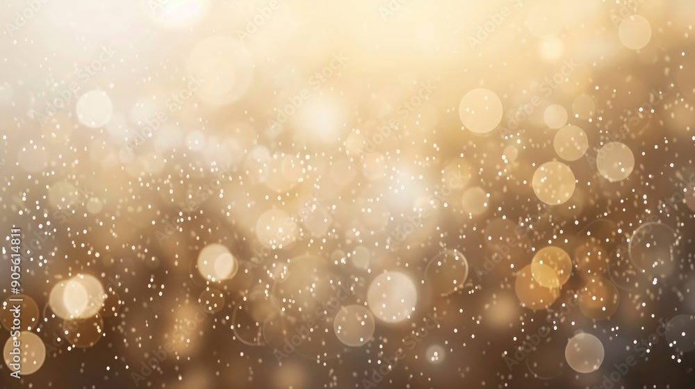 Poster beige bokeh abstract background with copy space for business website design