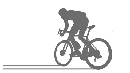  cycling man silhouette icon set, cycle silhouette, bicycle silhouette vector, bicycle man silhouette, sport, racing, vehicle, active concept.  silhouette of a person riding a bicycle	