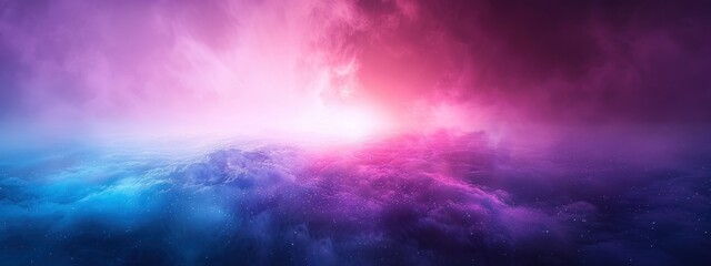 Obraz premium Abstract Dreamscape with Purple and Blue Hues