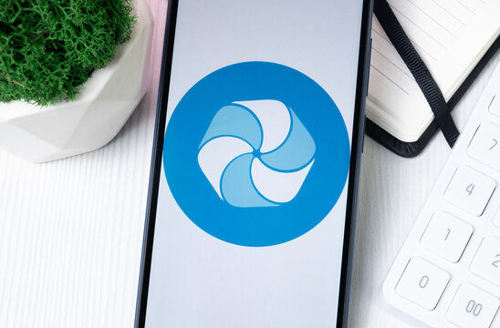 New York, USA - 1 August 2024: High Performance Blockchain HPB Logo on Phone Screen, Crypto Coin Icon