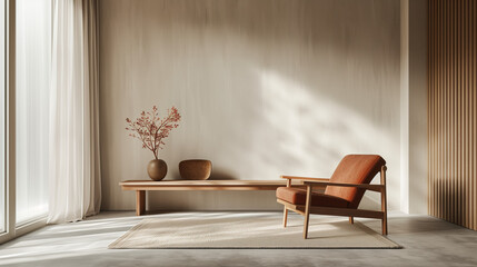 design scene with a chair