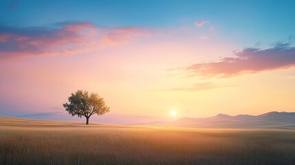 An artistic landscape photo with unique lighting setup and digital enhancements.