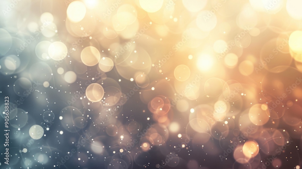 Poster beige bokeh abstract background with copy space for business website design