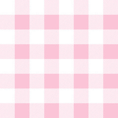Fototapeta premium Pink gingham seamless pattern