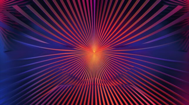 A colorful, abstract image with red and blue stripes