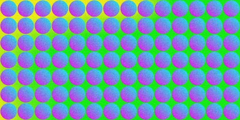 Grainy Abstract Pattern of Purple-Hued Spheres with Gradient on a Dark Background Featuring Geometric Shapes and Noise Texture